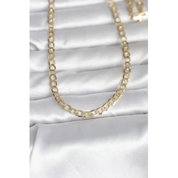 Mey İthalat® CM 14K Gold Renk Kalın Zincir Model 60 cm Kadın Kolye