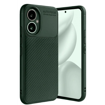 Mey İthalat®  Honor 400 Kılıf Auto Focus Karbon Kapak - Koyu Yeşil