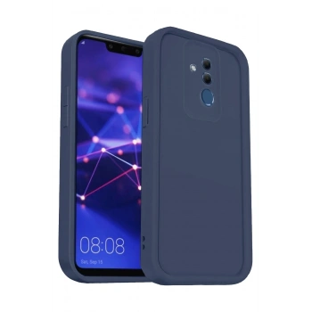 Mey İthalat®  Huawei Mate 20 Lite Kılıf Viera Silikon - Lacivert