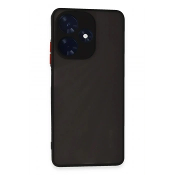 Mey İthalat®  İnfinix Hot 30 4G Kılıf Montreal Silikon Kapak - Siyah