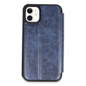 Mey İthalat®  iPhone 11 Kılıf Flip Cover - Lacivert