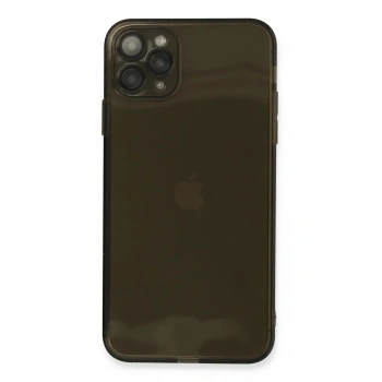 Mey İthalat®  iPhone 11 Pro Kılıf Fly Lens Silikon - Siyah