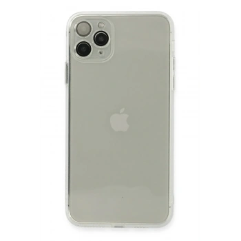 Mey İthalat®  iPhone 11 Pro Max Kılıf Fly Lens Silikon - Şeffaf