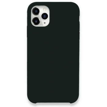 Mey İthalat®  iPhone 11 Pro Max Kılıf Lansman Legant Silikon - Koyu Yeşil