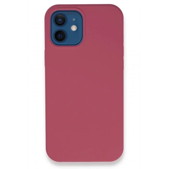 Mey İthalat®  iPhone 12 Kılıf Lansman Legant Silikon - Fuşya
