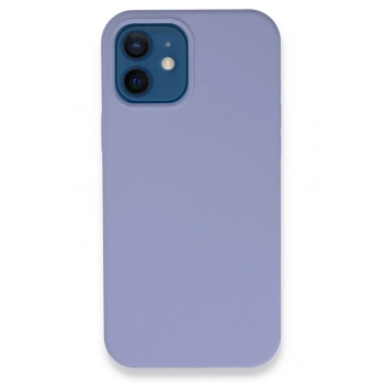 Mey İthalat®  iPhone 12 Kılıf Lansman Legant Silikon - Lila
