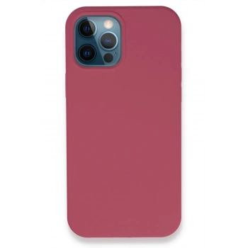 Mey İthalat®  iPhone 12 Pro Kılıf Lansman Legant Silikon - Fuşya