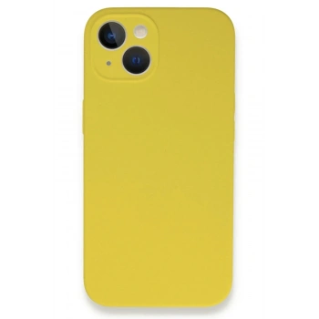 Mey İthalat®  iPhone 13 Mini Kılıf Lansman Legant Silikon - Sarı