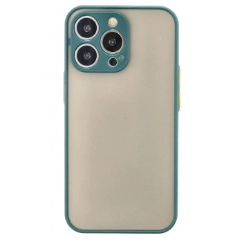 Mey İthalat®  iPhone 13 Pro Kılıf Montreal Silikon Kapak - Yeşil