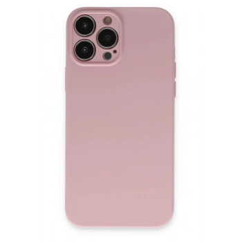 Mey İthalat®  iPhone 13 Pro Kılıf Nano içi Kadife Silikon - Pembe