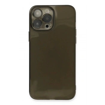 Mey İthalat®  iPhone 13 Pro Max Kılıf Fly Lens Silikon - Siyah