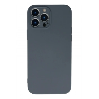 Mey İthalat®  iPhone 13 Pro Max Kılıf Nano içi Kadife Silikon - Gri