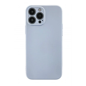 Mey İthalat®  iPhone 13 Pro Max Kılıf Nano içi Kadife Silikon - Sky Blue