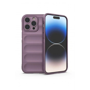 Mey İthalat®  iPhone 13 Pro Max Kılıf Optimum Silikon - Mor