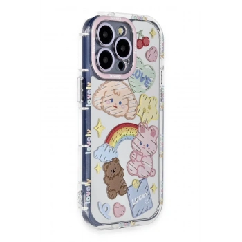 Mey İthalat®  iPhone 14 Pro Kılıf Reflexion Desenli Kapak - Desen 4