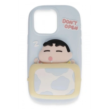 Mey İthalat®  iPhone 15 Pro Kılıf Poky Karakter Silikon Kapak - Desen 3