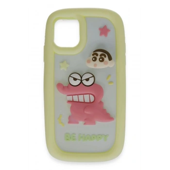 Mey İthalat®  iPhone 15 Pro Kılıf Poky Karakter Silikon Kapak - Desen 4