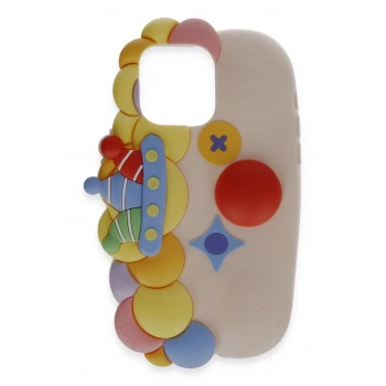 Mey İthalat®  iPhone 15 Pro Max Kılıf Poky Karakter Silikon Kapak - Desen 7