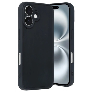 Mey İthalat®  iPhone 16 Kılıf Aras Deri Kapak - Siyah