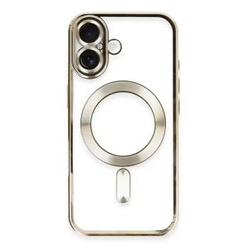 Mey İthalat®   iPhone 16 Kılıf Kross Magneticsafe Kapak - Gold
