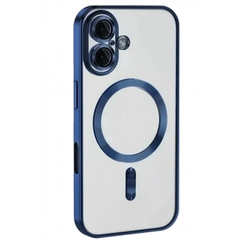 Mey İthalat®   iPhone 16 Kılıf Kross Magneticsafe Kapak - Lacivert