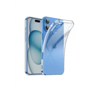 Mey İthalat®  iPhone 16 Kılıf Lüx Şeffaf Silikon