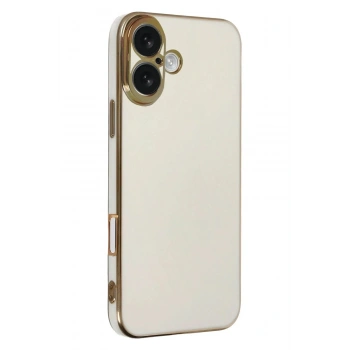 Mey İthalat®  iPhone 16 Kılıf Volet Silikon - Beyaz