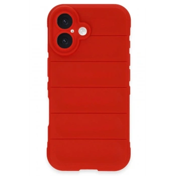 Mey İthalat®  iPhone 16 Plus Kılıf Optimum Silikon - Kırmızı