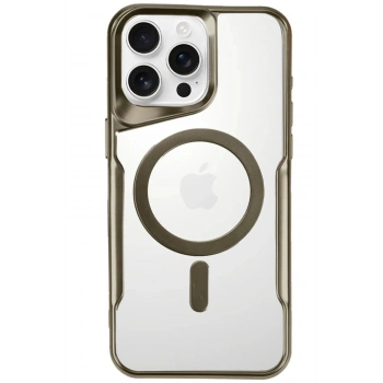 Mey İthalat®  iPhone 16 Pro Kılıf Boyi Magsafe Silikon Kapak - Desert