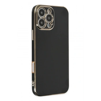 Mey İthalat®  iPhone 16 Pro Kılıf Volet Silikon - Siyah