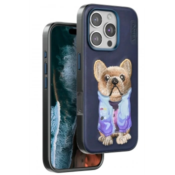 Mey İthalat®  iPhone 16 Pro Max Cute Desenli Kapak - Lacivert