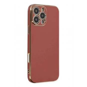 Mey İthalat®  iPhone 16 Pro Max Kılıf Volet Silikon - Kırmızı