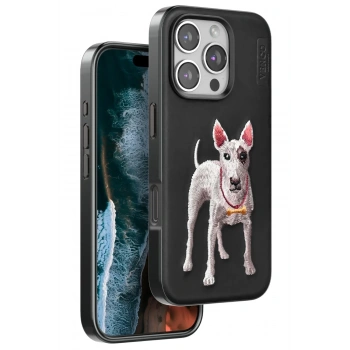 Mey İthalat®  iPhone 16 Pro Max Perma Desenli Kapak - Siyah