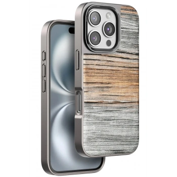 Mey İthalat®  iPhone 16 Pro Max Wave Kapak - Sarı