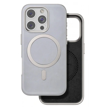 Mey İthalat®  iPhone 16 Pro Puskas Magsafe Kapak - Titan Gri
