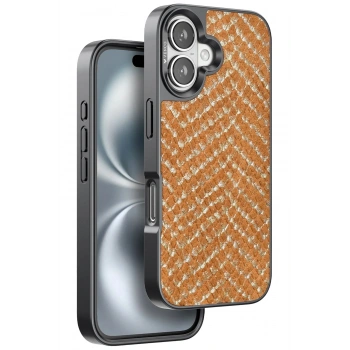 Mey İthalat®  iPhone 16 Viper Kapak - Kahverengi