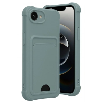 Mey İthalat®   iPhone 16E Kelvin Kartvizitli Silikon - Açık Yeşil