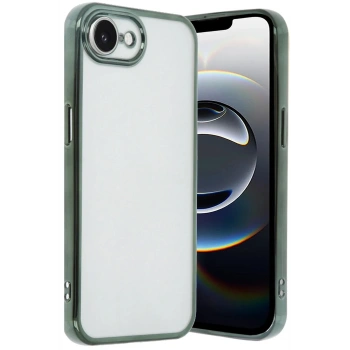 Mey İthalat®  iPhone 16E Kılıf  Lensli Silikon - Yeşil
