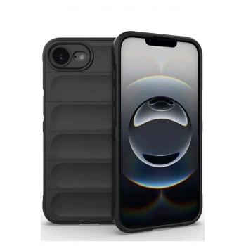 Mey İthalat®  iPhone 16E Kılıf Optimum Silikon - Siyah