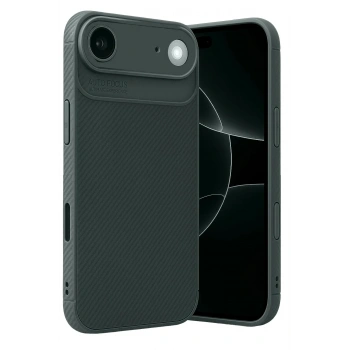 Mey İthalat®   iPhone 17 Air Auto Focus Karbon Kapak - Koyu Yeşil