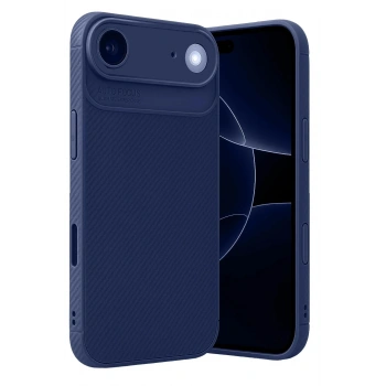 Mey İthalat®   iPhone 17 Air Auto Focus Karbon Kapak - Lacivert