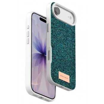 Mey İthalat®   iPhone 17 Air Bright Simli Kapak - Koyu Yeşil