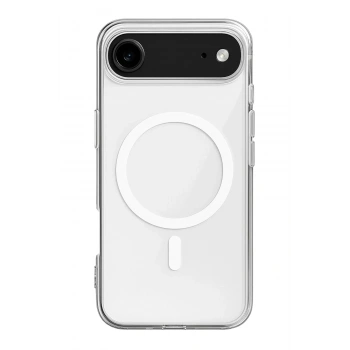 Mey İthalat®  iPhone 17 Air Kılıf Magneticsafe Şeffaf Silikon - Şeffaf