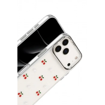 Mey İthalat®   iPhone 17 Pro Fiyonk Desenli Kapak - Desen 9
