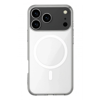 Mey İthalat®  iPhone 17 Pro Kılıf Magneticsafe Şeffaf Silikon - Şeffaf