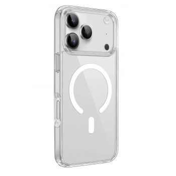 Mey İthalat®  iPhone 17 Pro Kılıf Pc Real Magsafe Kapak - Şeffaf
