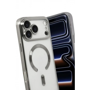 Mey İthalat®   iPhone 17 Pro Kross Magneticsafe Kapak - Gümüş