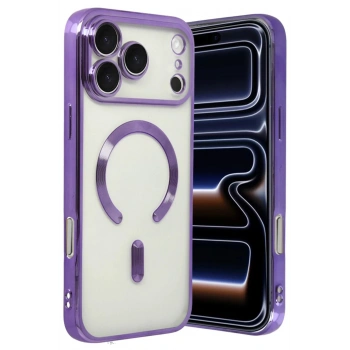 Mey İthalat®   iPhone 17 Pro Max Kross Magneticsafe Kapak - Mor