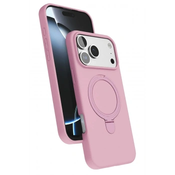 Mey İthalat®   iPhone 17 Pro Regal Magsafe Standlı Kapak - Açık Pembe
