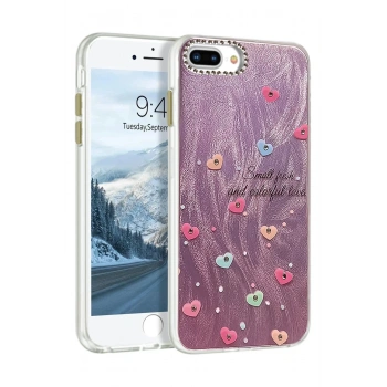 Mey İthalat®  iPhone 7 Plus Kılıf Blade Aynalı Desenli Kapak - Desen 8